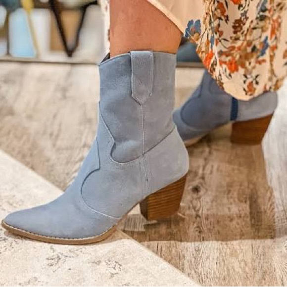 Coconuts by Matisse Shoes - Matisse Blue Suede Women's Western Boots